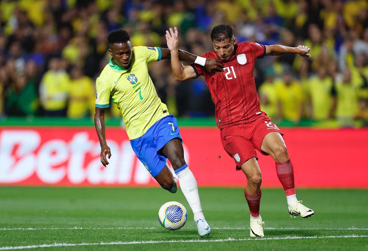 Vinicius no tuvo su mejor partido contra Ecuador.