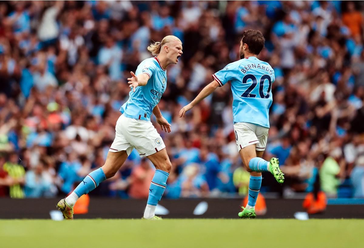 Erling Haaland y Bernardo Silva, los artífices de la remontada del City.