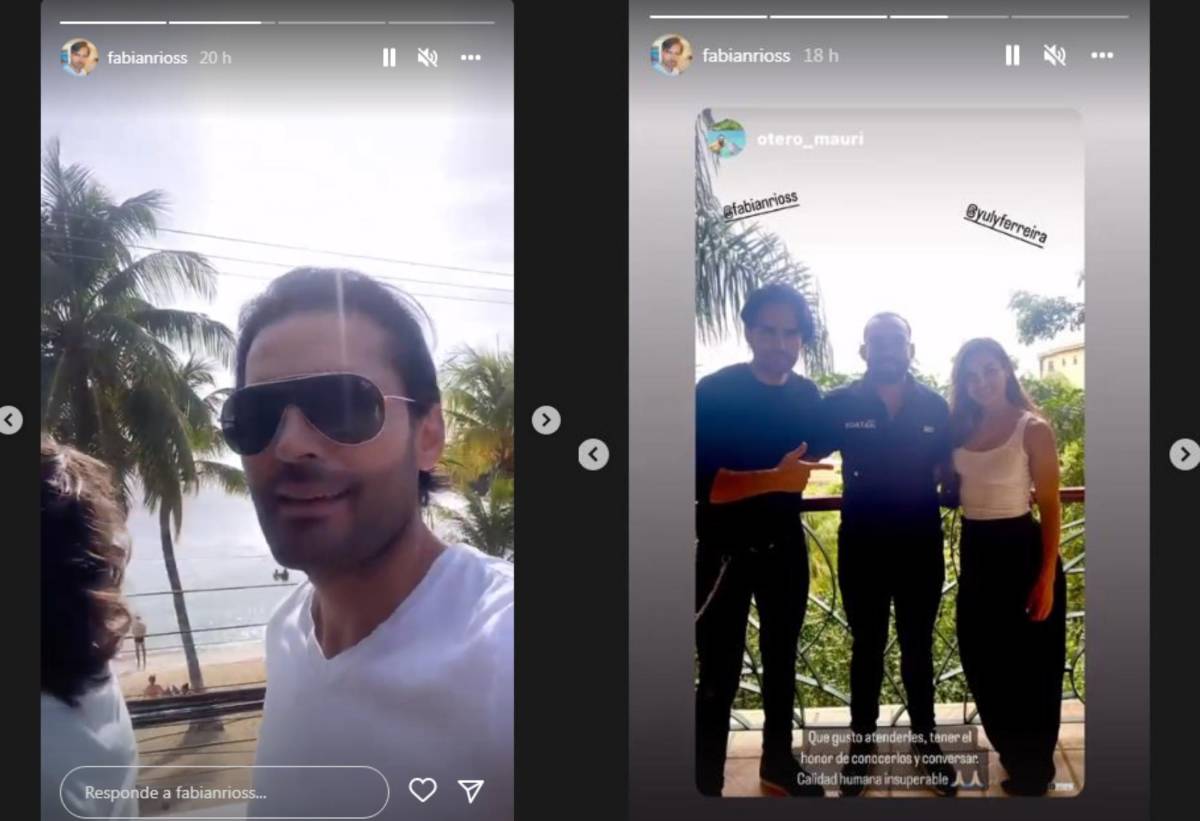 Fabián Ríos ha compartido fotos y videos de su experiencia en Roatán.