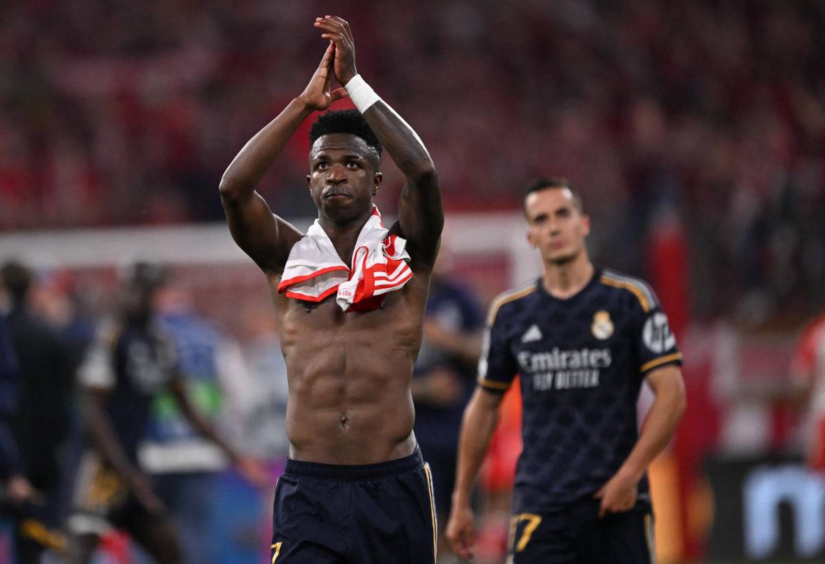 Doblete de Vinicius para lograr el empate del Real Madrid ante Bayern.