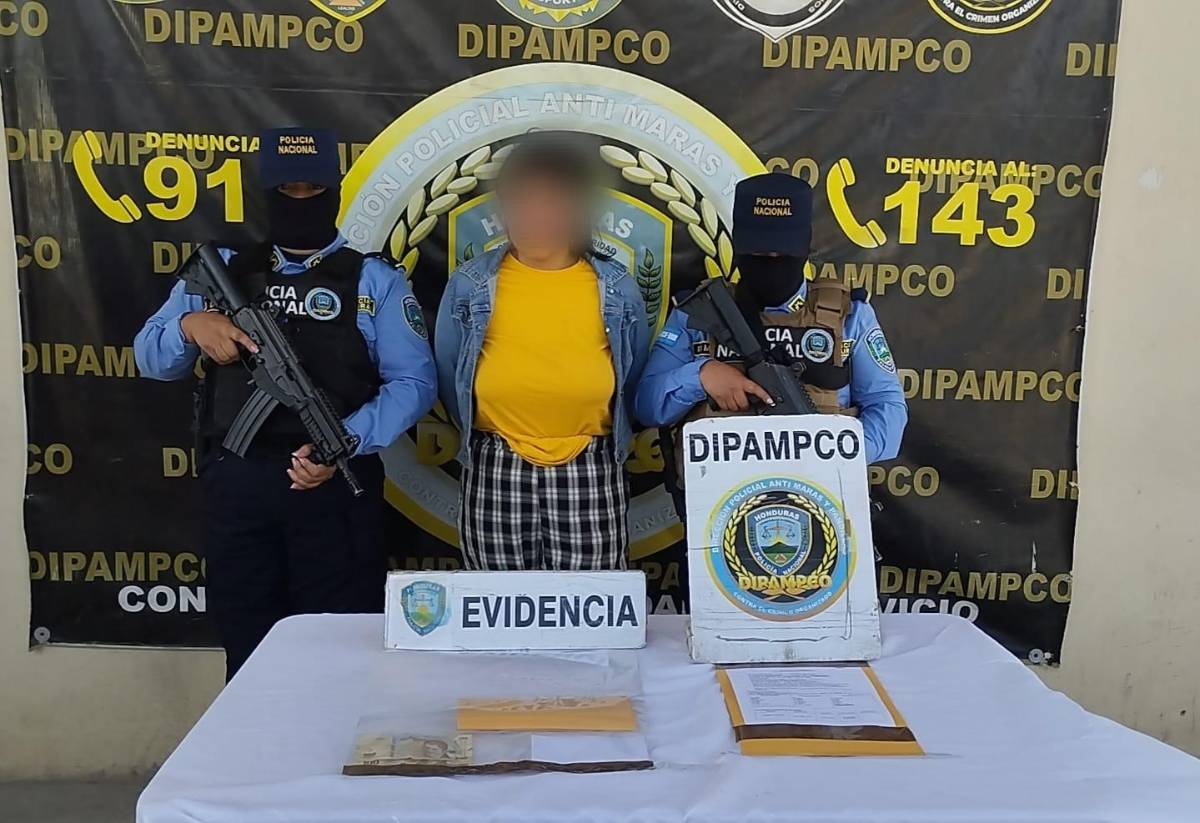 Capturan a La Fabi mientras cobraba extorsión en Tegucigalpa