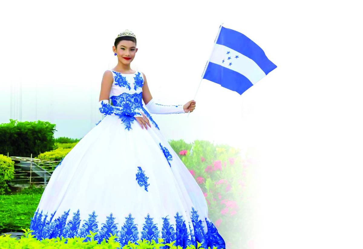 Bellezas infantiles del Bicentenario de independencia de Honduras
