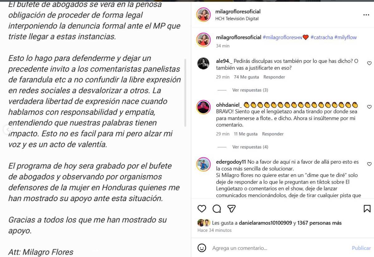 ¡Milagro Flores envía nuevo mensaje a Jorge Cordero! Esto fue lo que dijo