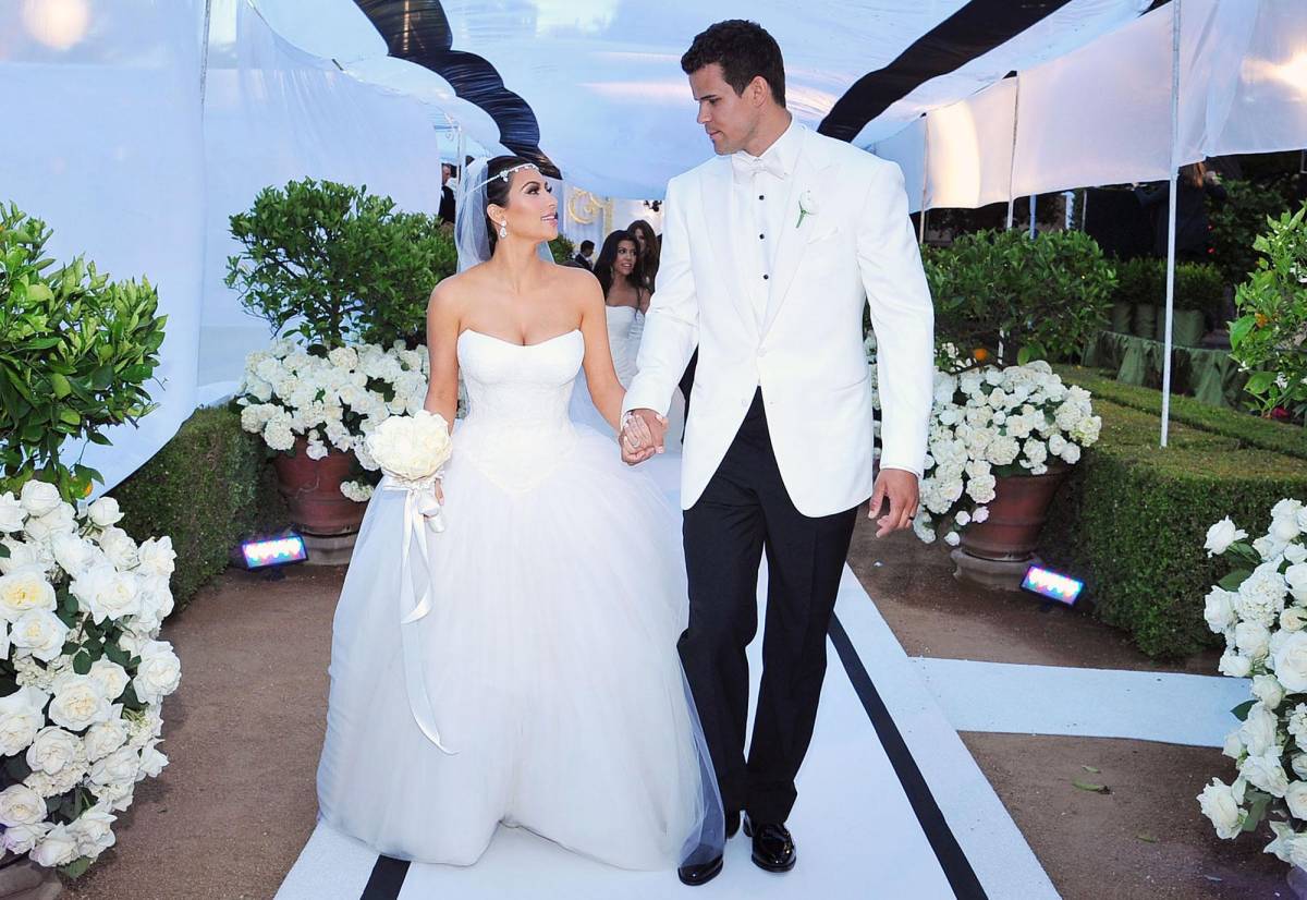 Kim Kardashian y Kris Humphries tuvieron una boda de cuento de hadas en 2011.