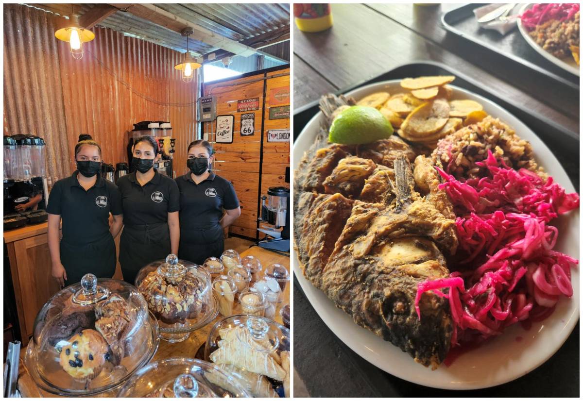 Podrás disfrutar de un delicioso café, postre o pescado frito.