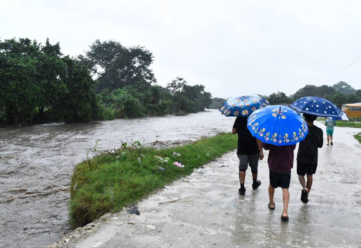 Lluvias en San Pedro Sula | Fotografía: La Prensa