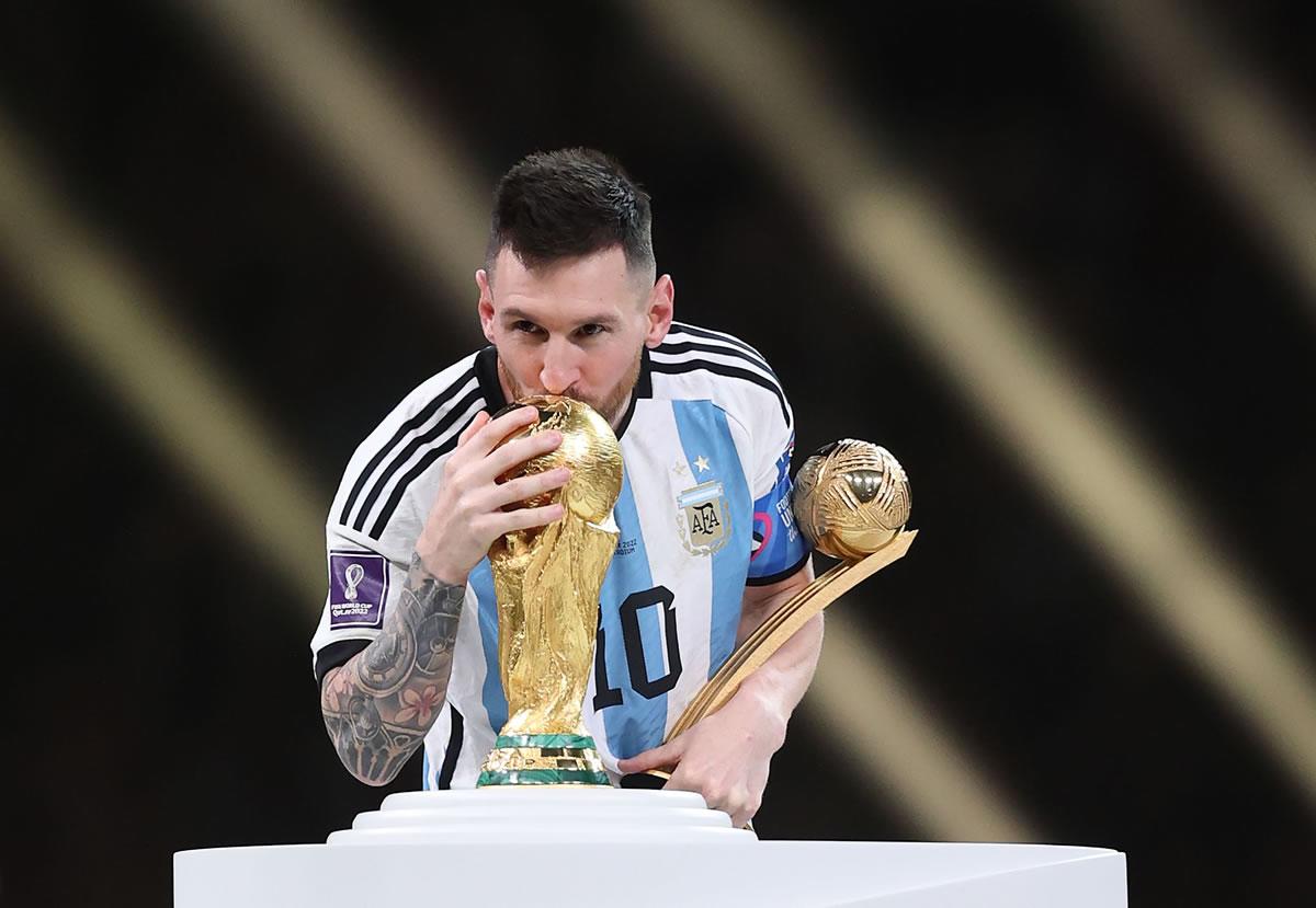 Leo Messi se coronó campeón del mundo con Argentina en Qatar 2022.
