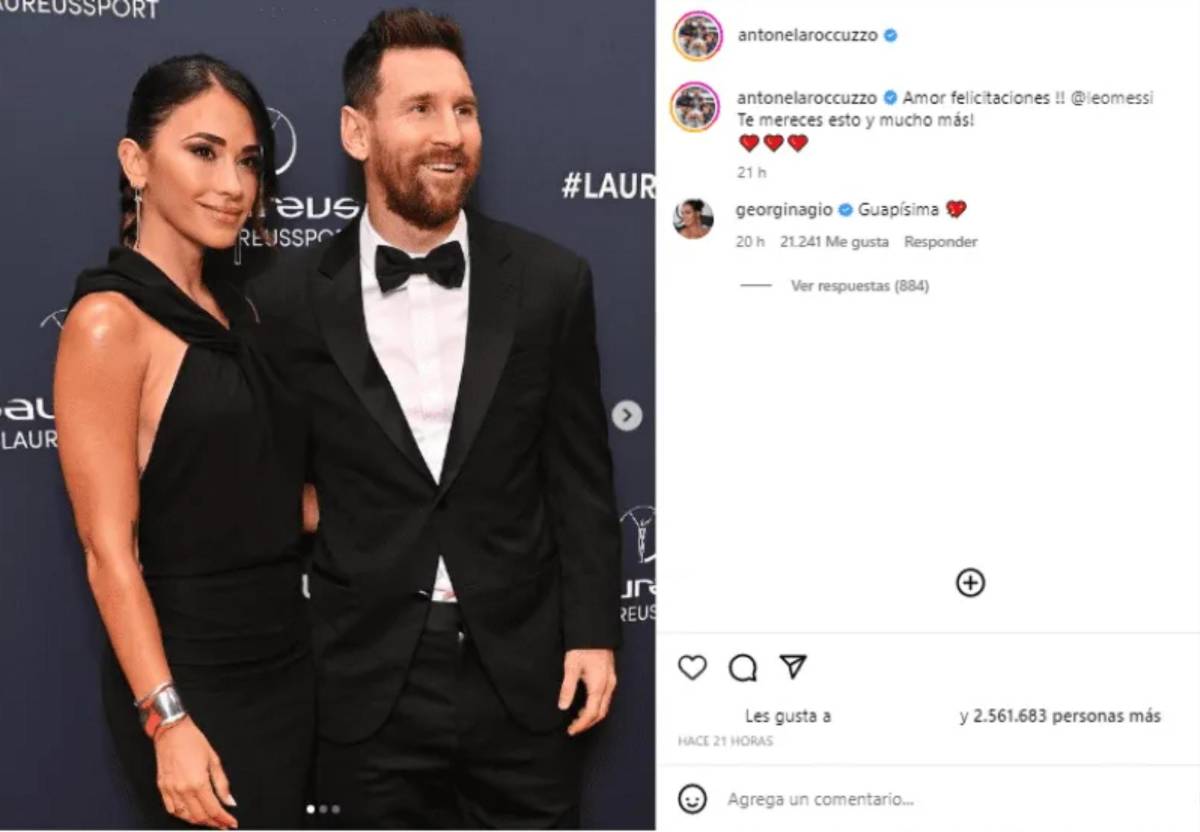 El comentario de Georgina Rodríguez a Antonela.