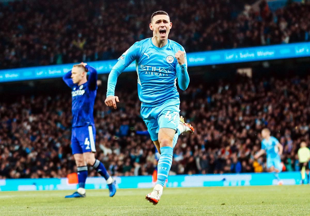 Phil Foden fue quien abrió el camino de la abultada victoria del Manchester City.