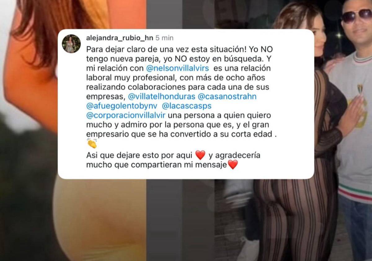 Alejandra Rubio y Nelson Villalvir se pronuncian tras rumores de noviazgo