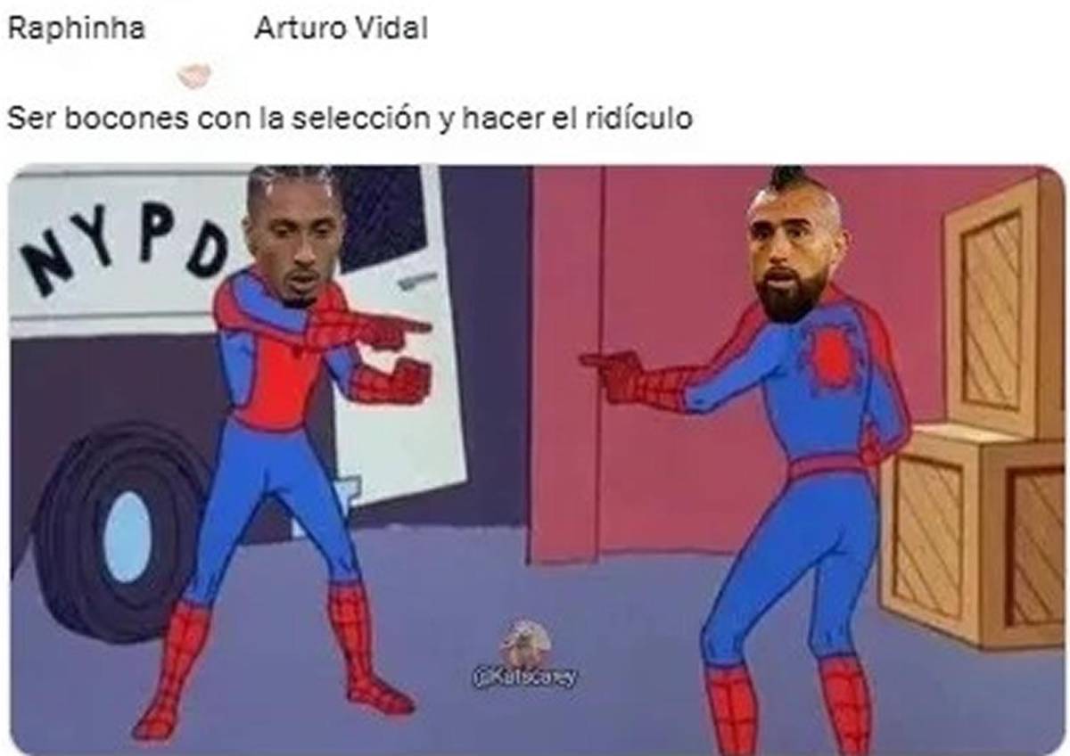 Memes de la goleada de Argentina a Brasil: burlas a Raphinha y Vinicius