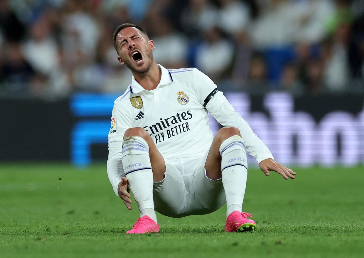 Eden Hazard vivió un calvario en el Real Madrid por las lesiones que sufrió y que no lo dejaron mostrar su potencial.