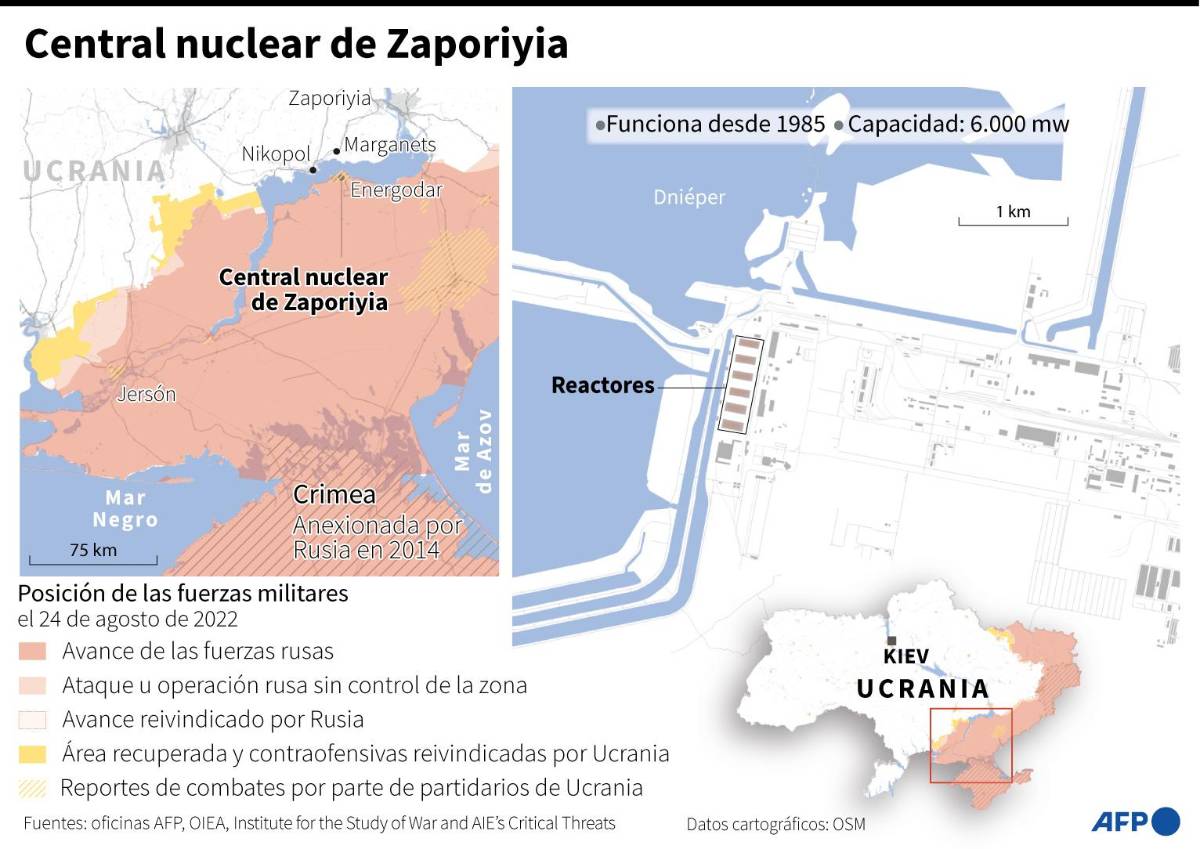 Central nuclear es desconectada de la red eléctrica ucraniana tras bombardeos