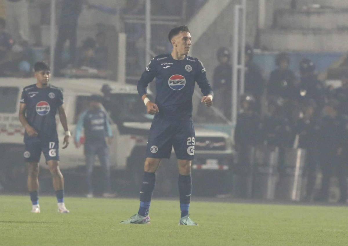 Rodrigo Auzmendi fue el anotador del empate de Motagua sobre el final del partido.