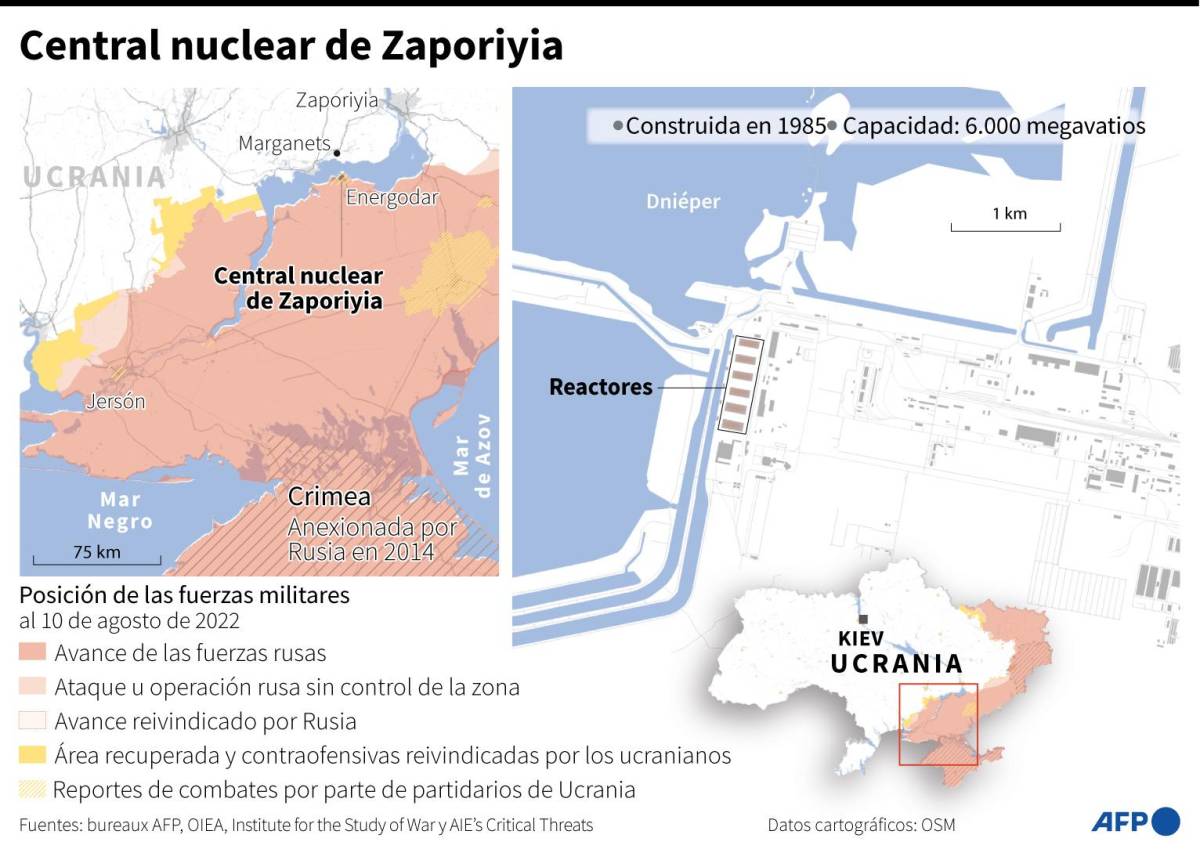 Zelenski acusa a Rusia de aumentar riesgo de un accidente nuclear en Ucrania