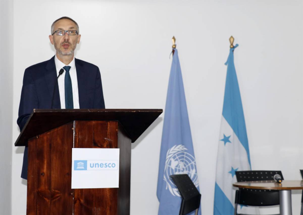 El director y representante de la Oficina Multipaís en Centroamérica de la Organización de las Naciones Unidas para la Educación, la Ciencia y la Cultura (Unesco), Alexander Leicht.