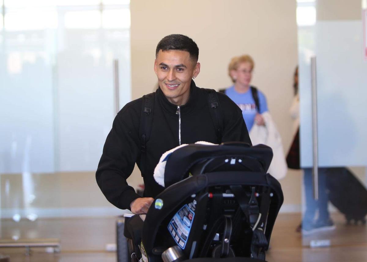 Andy Nájar llegó feliz a Honduras para integrarse al Olimpia.