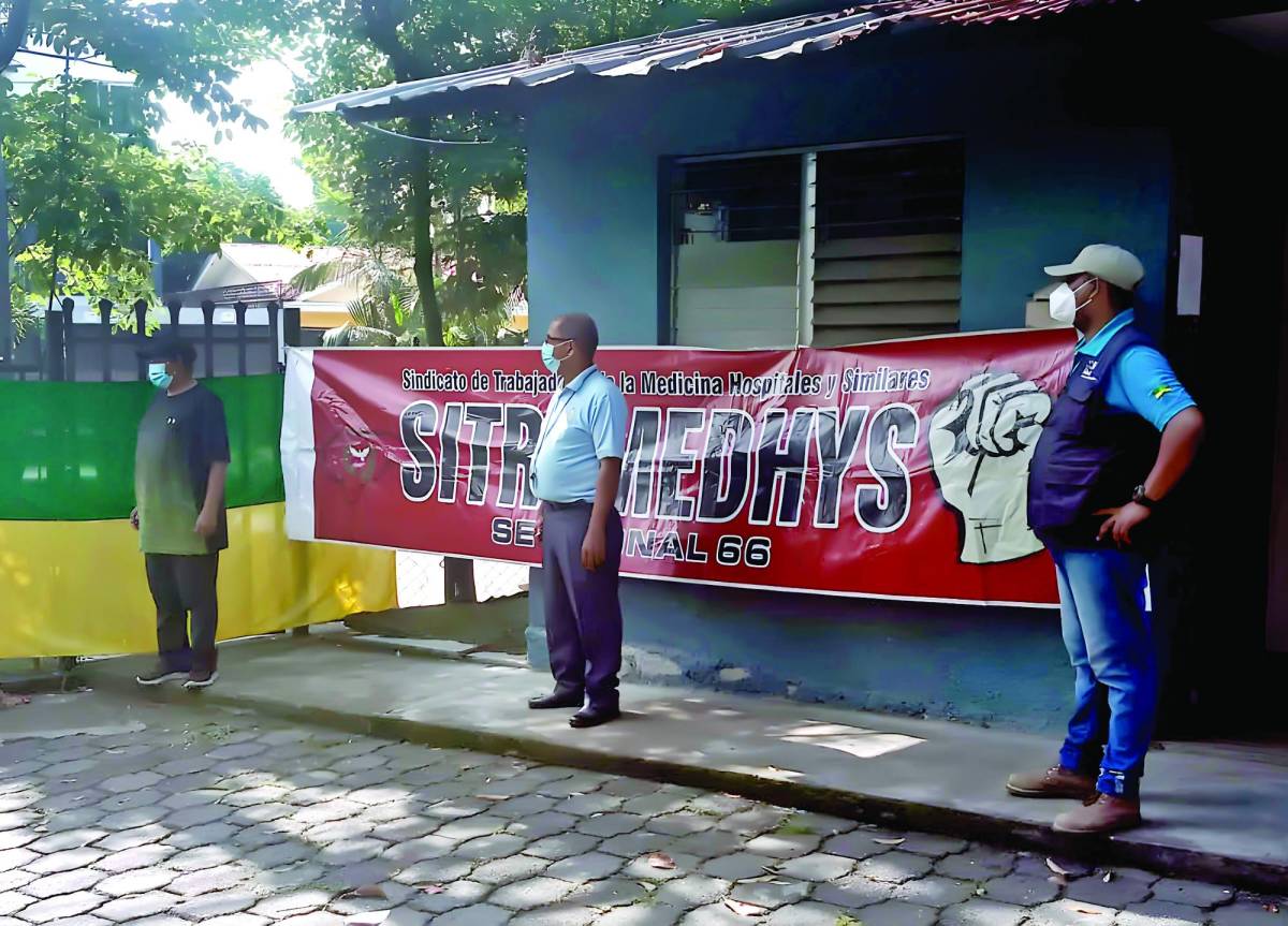 Personal de salud de Cortés protesta por carencias