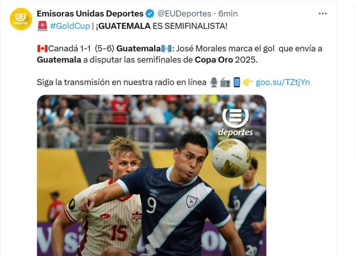 Así reaccionó la prensa a la victoria de Guatemala sobre Canadá en Copa Oro