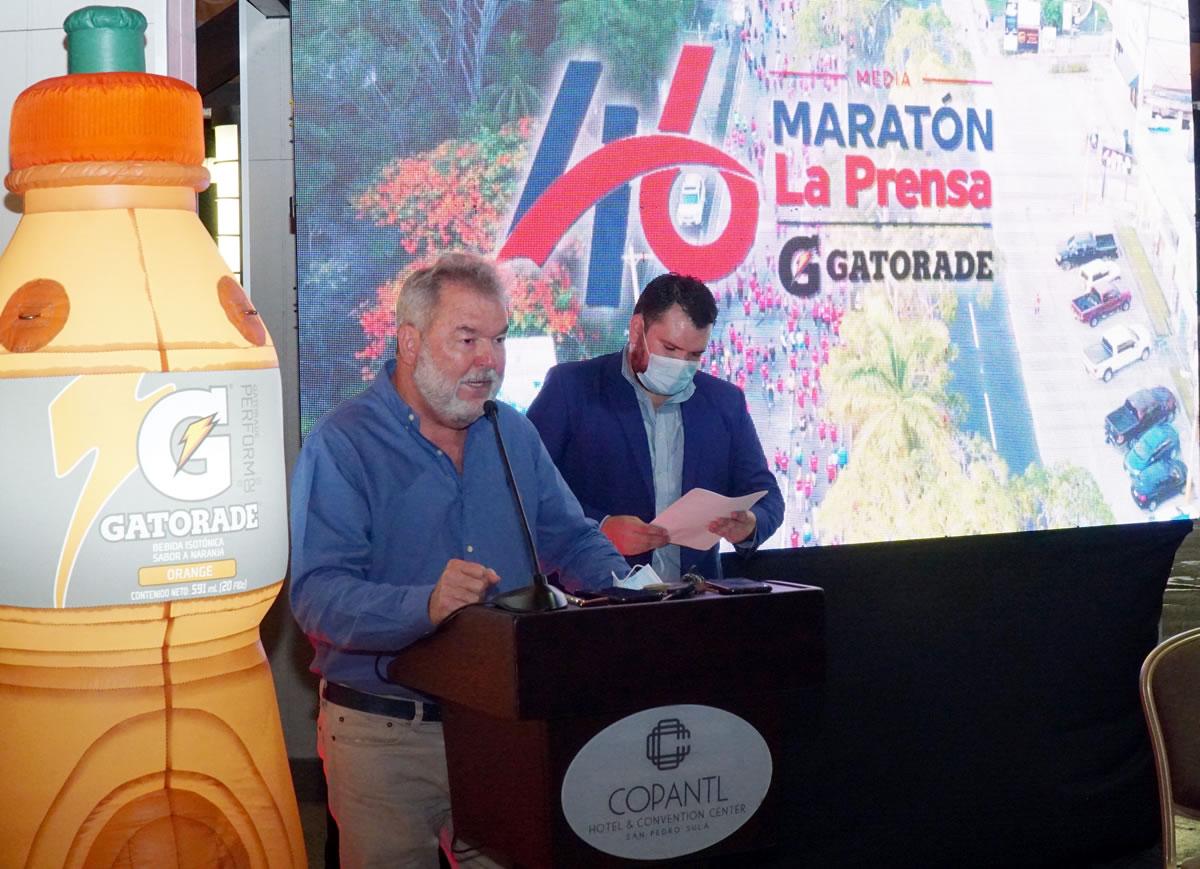 El Alcalde de San Pedro Sula, Roberto Contreras, estuvo presente en el lanzamiento.