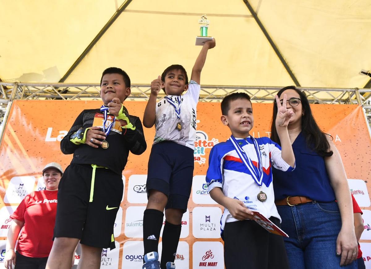 Gabriel Alonso Videa fue el gran ganador de la primera Vuelta Ciclística Infantil de LA PRENSA 2024.
