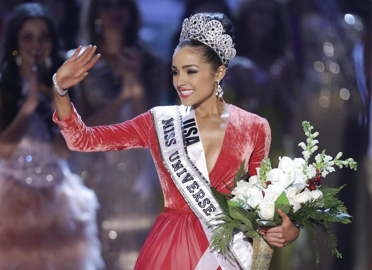 La estadounidense Olivia Culpo obtuvo la corona de Miss Universo en Las Vegas, EUA, el 19 de diciembre de 2012.