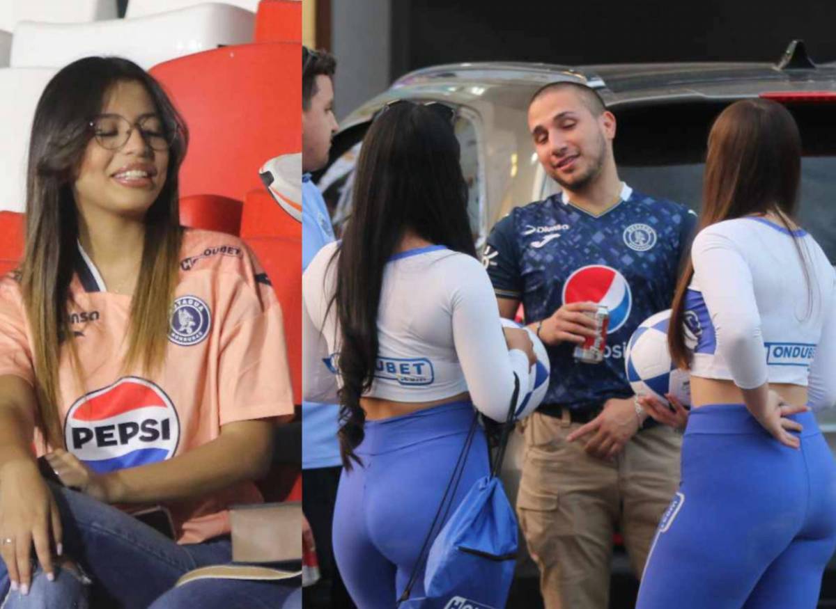 Motagua vs Real España: Linda esposa de famoso, ¿qué hicieron las modelos?