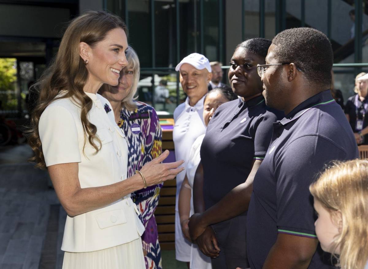 La princesa de Gales deslumbra en Wimbledon