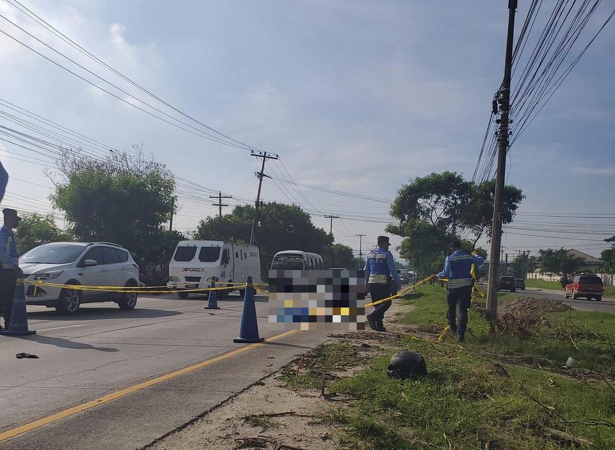 Atropellado muere motociclista en Choloma