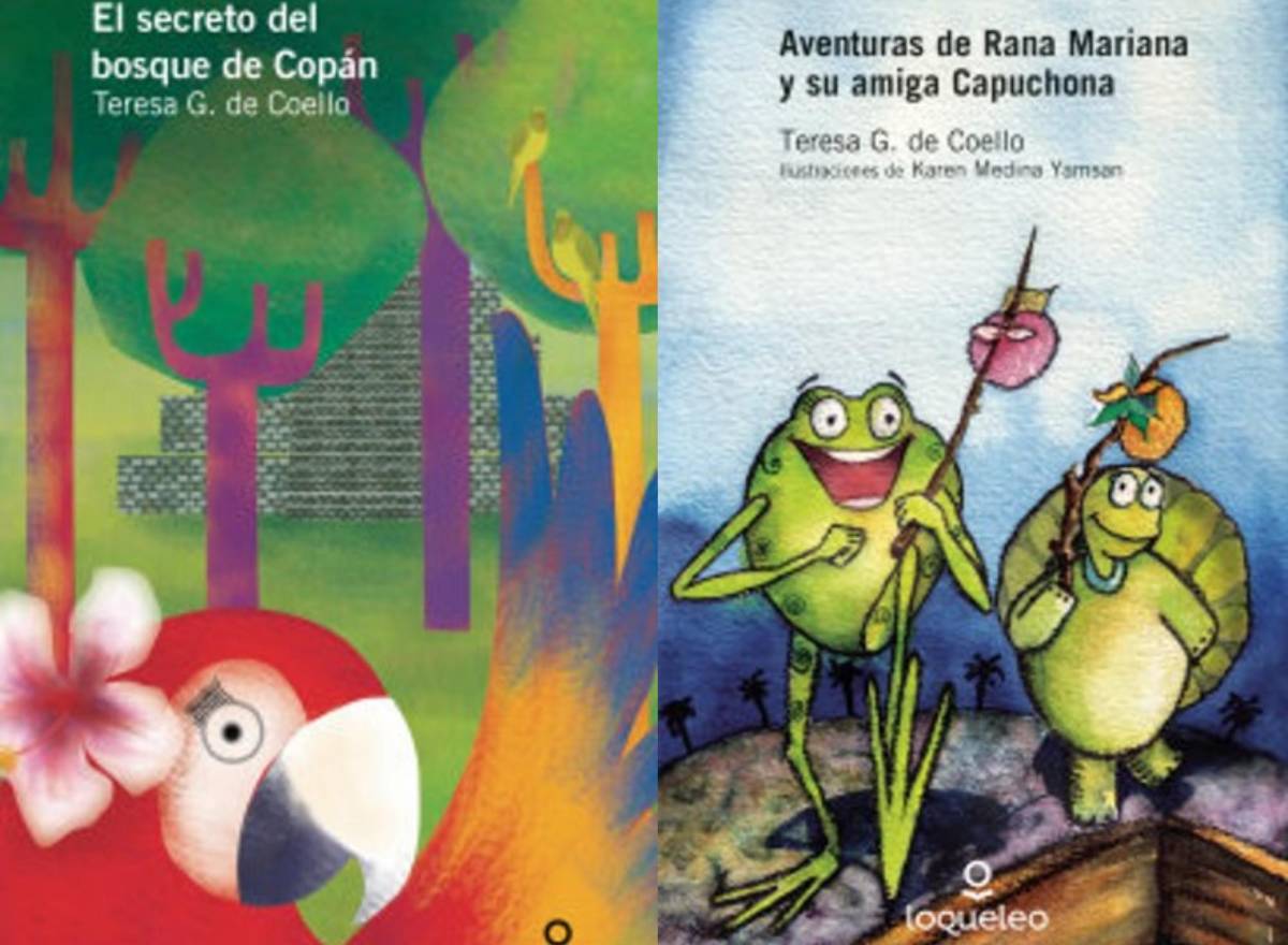 “Las aventuras de Rana Mariana y su amiga Capuchona” y “El secreto del bosque de Copán” son dos de sus obras infantiles más conocidas.