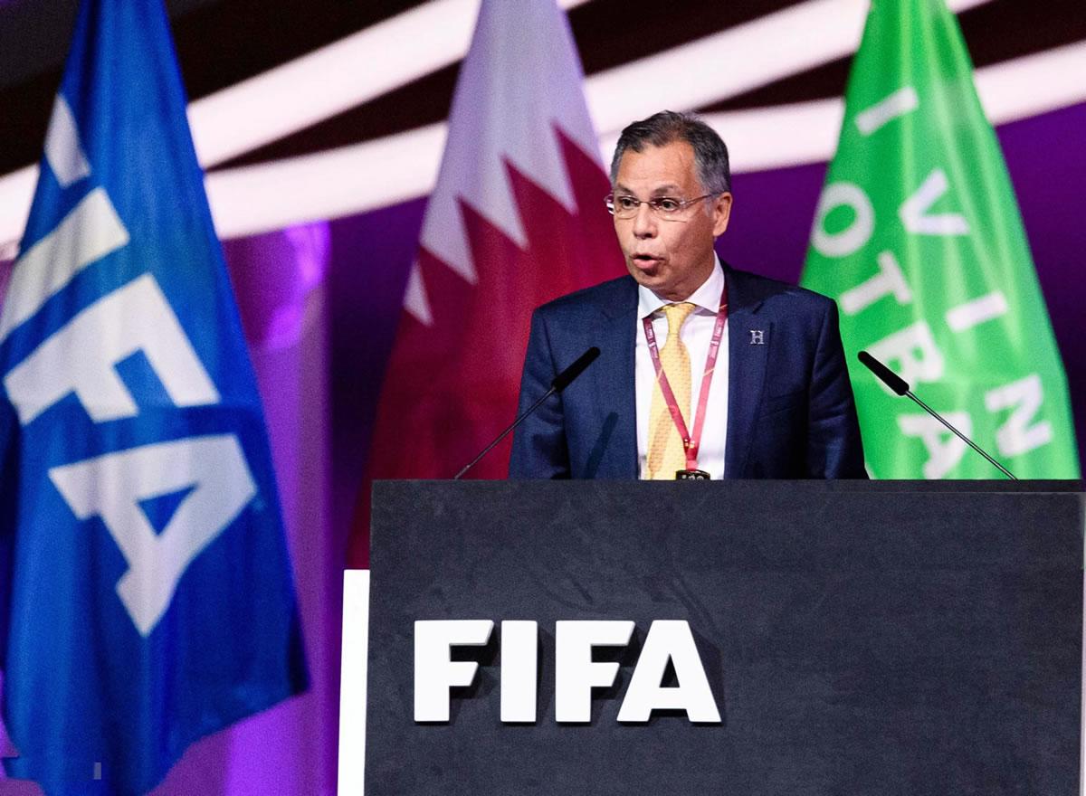 José Ernesto Mejía en el 72º Congreso de la FIFA se realizó en Doha, Qatar.