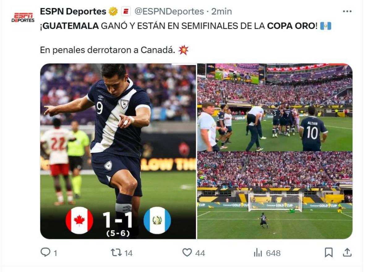 Así reaccionó la prensa a la victoria de Guatemala sobre Canadá en Copa Oro