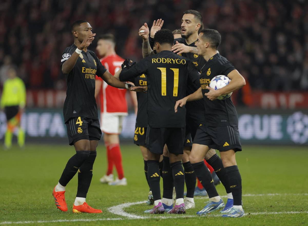 Joselu, fue el anotador de dos tantos para el Real Madrid ante el Unión Berlín en Champions League.