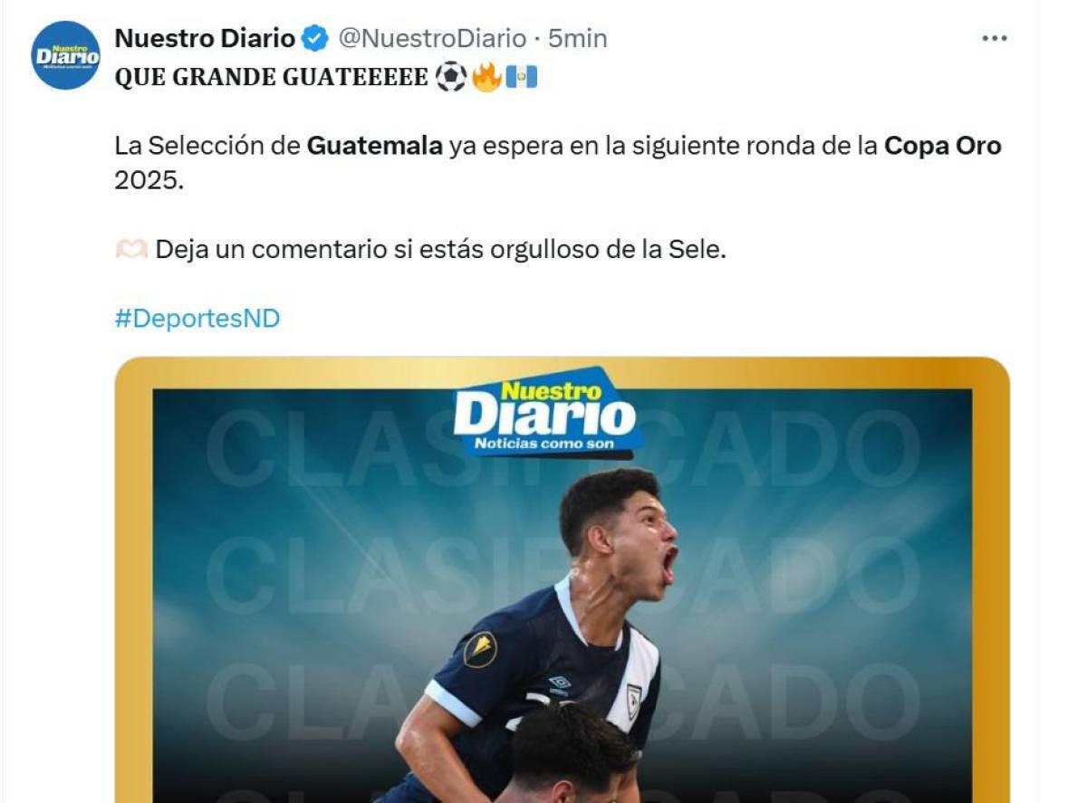 Así reaccionó la prensa a la victoria de Guatemala sobre Canadá en Copa Oro