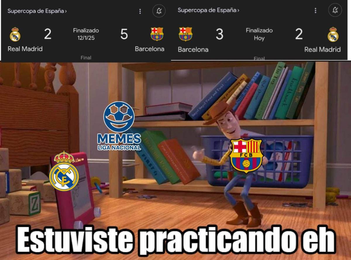 Burlas: memes humillan al Real Madrid tras perder la final vs Barcelona