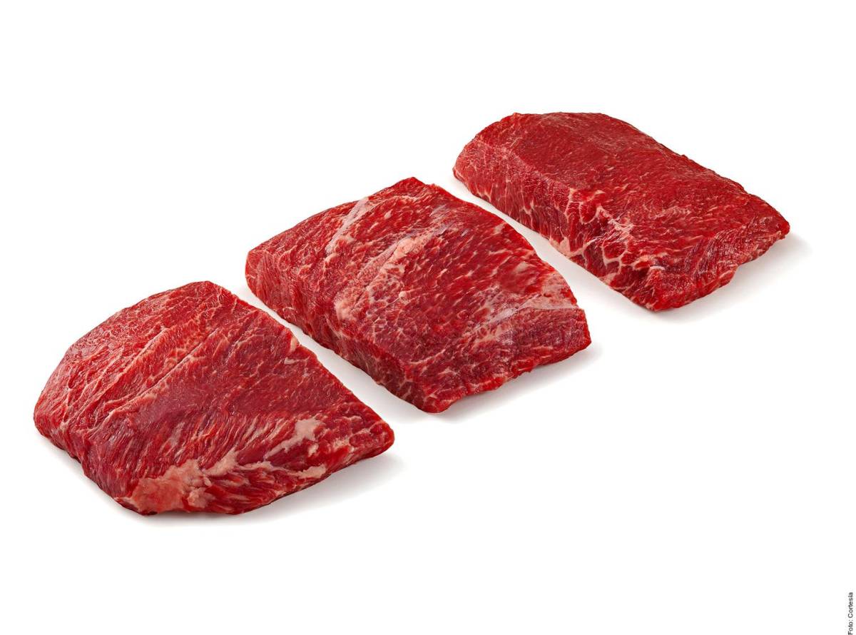 Se refiere al steak cortado y limpio derivado de una pieza anterior llamada “top blade”.