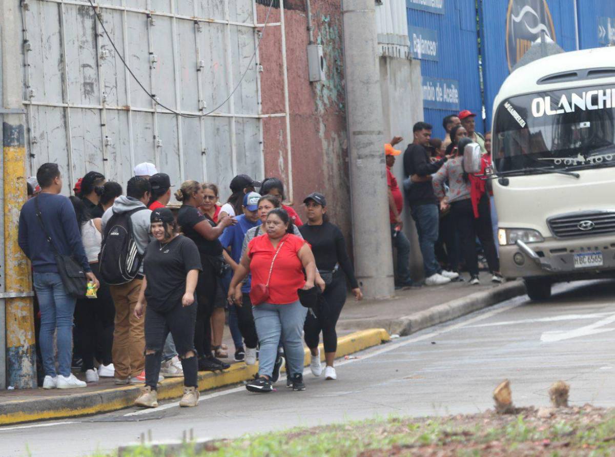 Imágenes de la nutrida movilización del oficialismo en Tegucigalpa