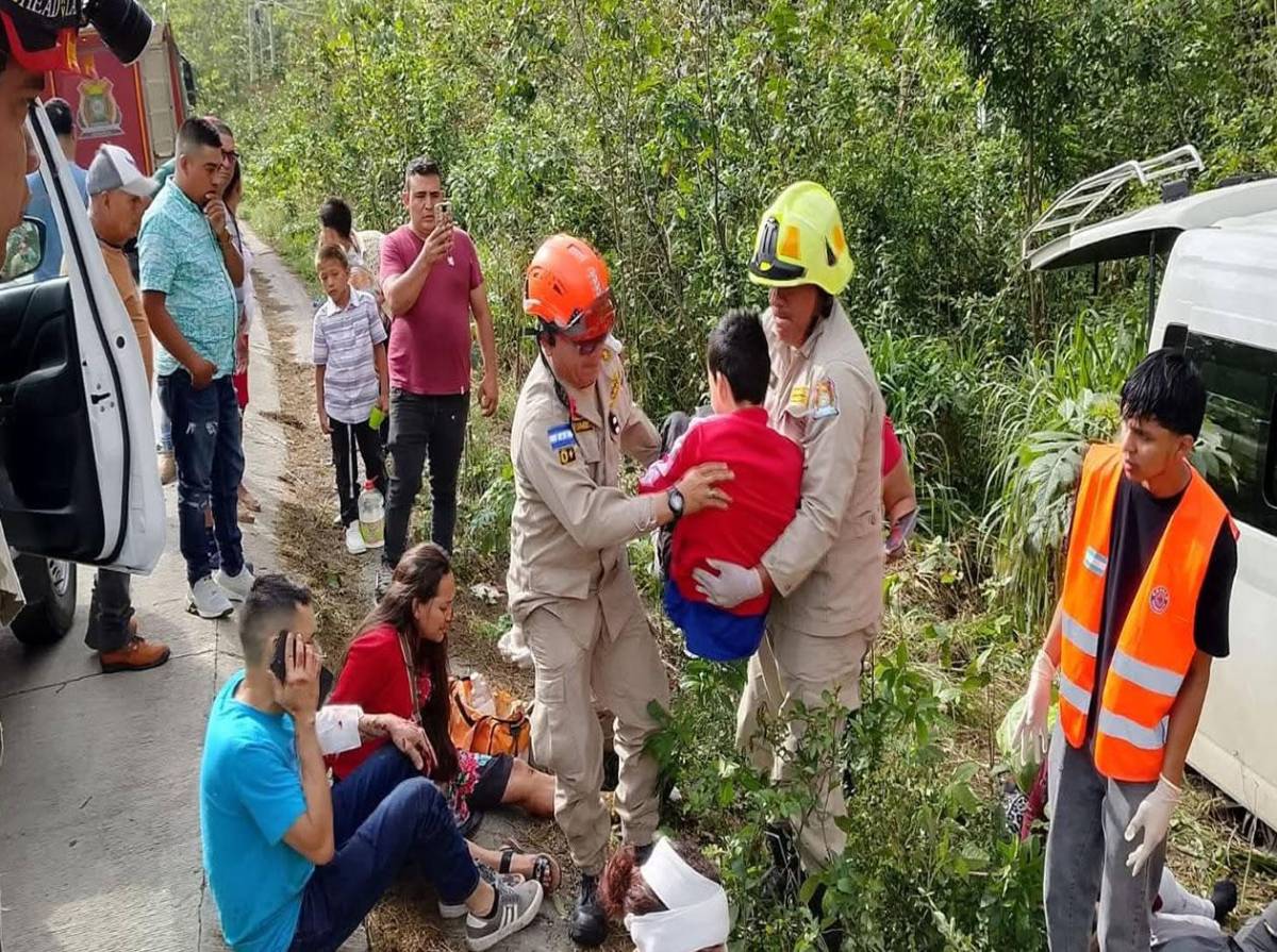 Identifican a los doce heridos de accidente en Quimistán, Santa Bárbara