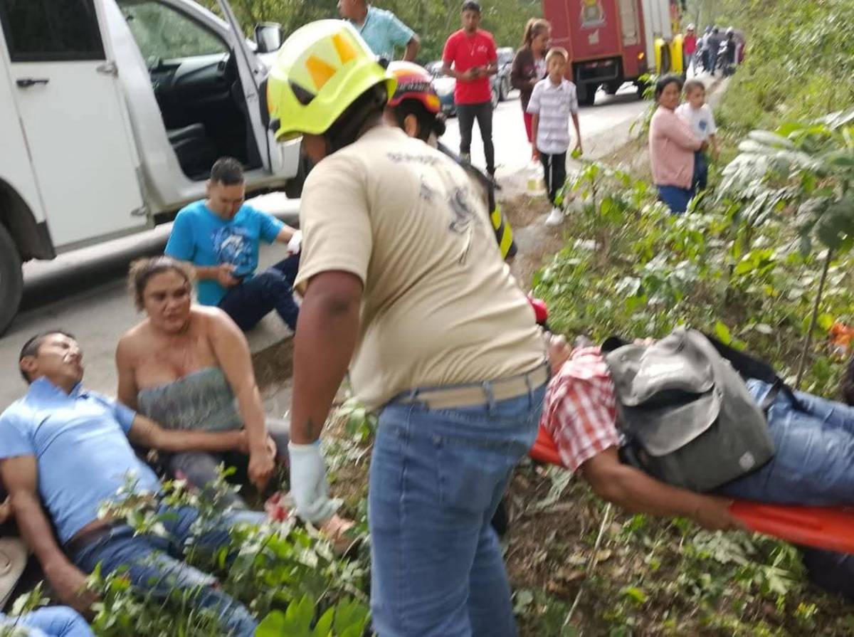 Identifican a los doce heridos de accidente en Quimistán, Santa Bárbara
