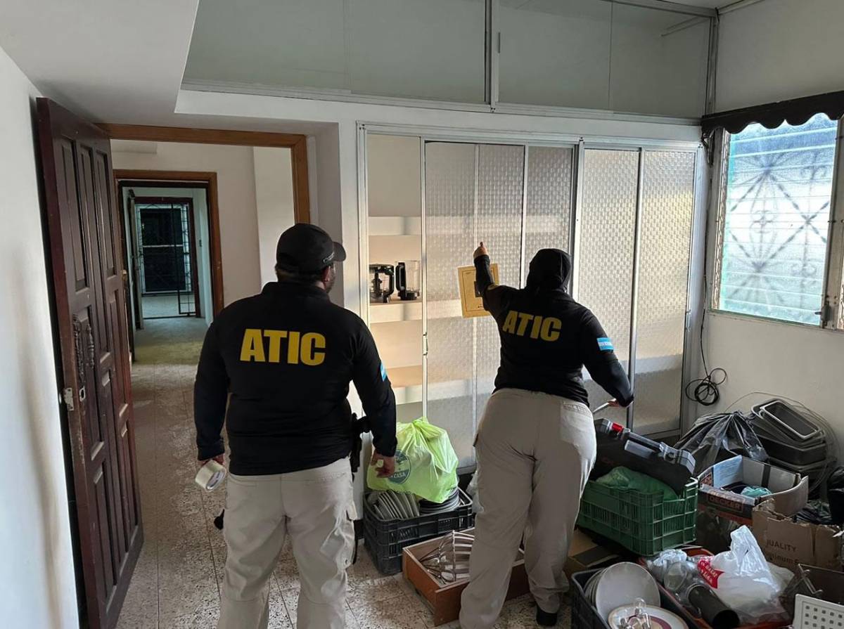 Imágenes de los allanamientos en la zona céntrica de Olanchito, Yoro