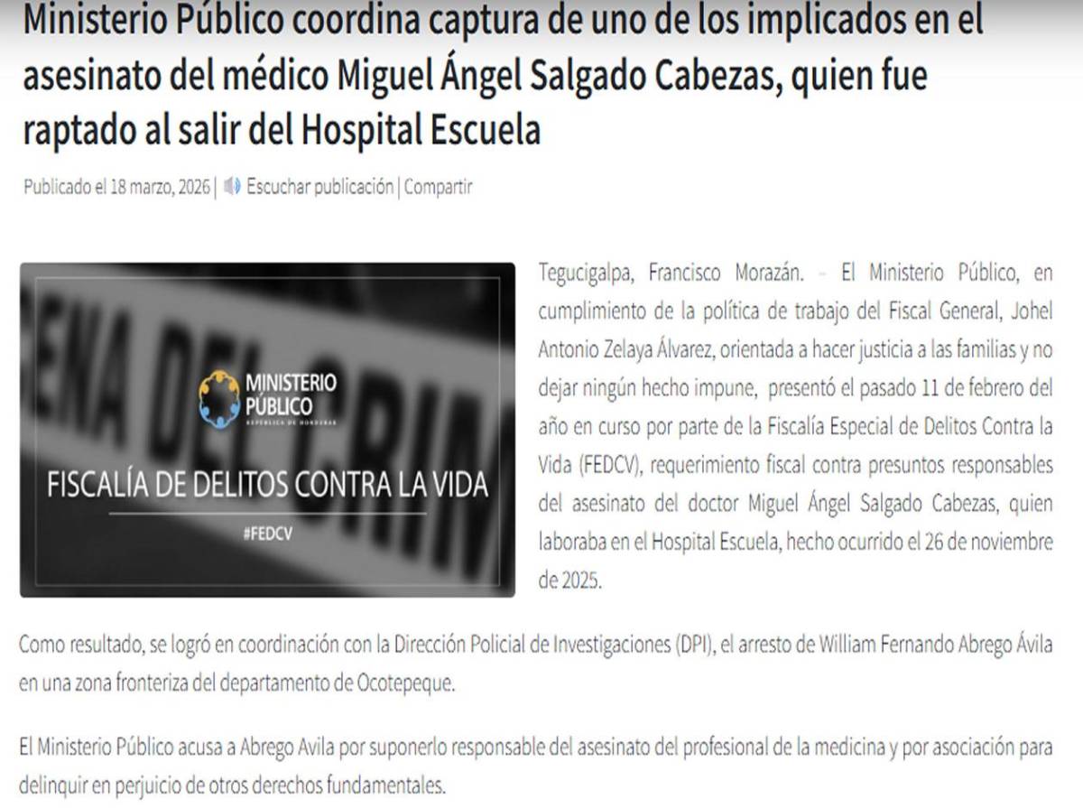 Así vigilaron y raptaron al médico Miguel Salgado: lo golpearon hasta matarlo