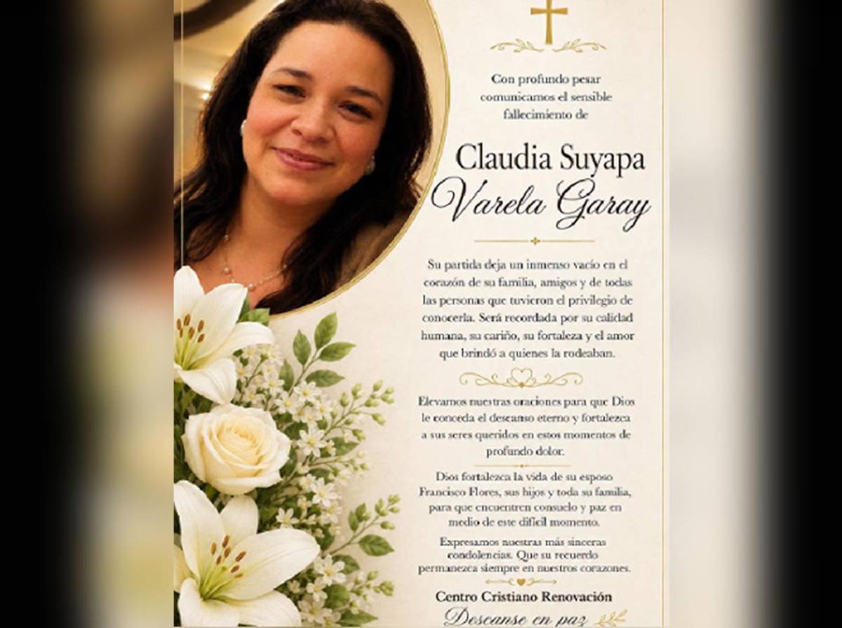 “Su partida deja un inmenso vacío”: consternación por muerte de Claudia Varela tras derrumbe en Tegucigalpa