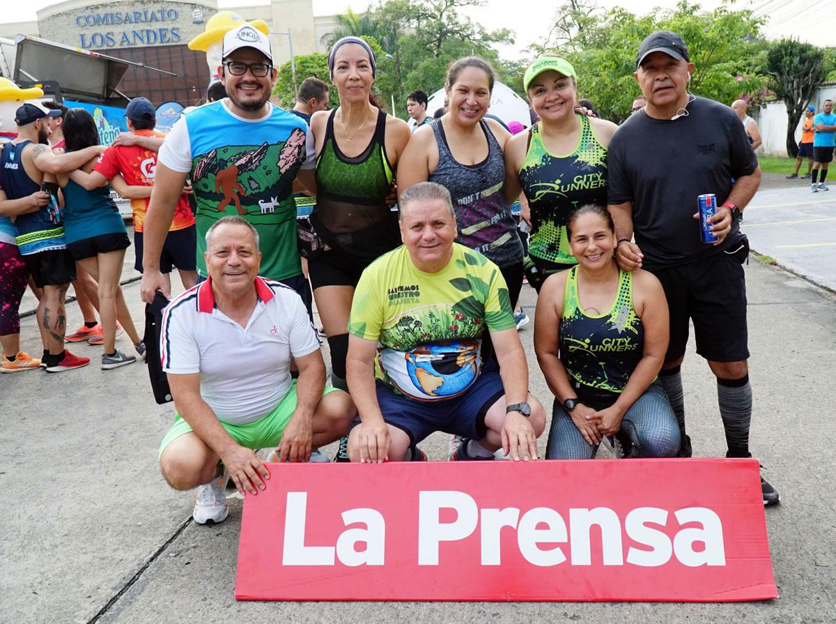 Los corredores compartieron al final del recorrido.