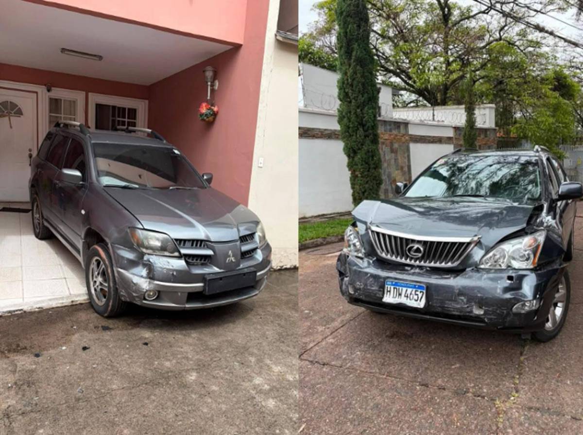 “¿Qué le pasa, señora?”: Mujer  choca contra 11 vehículos en Tegucigalpa