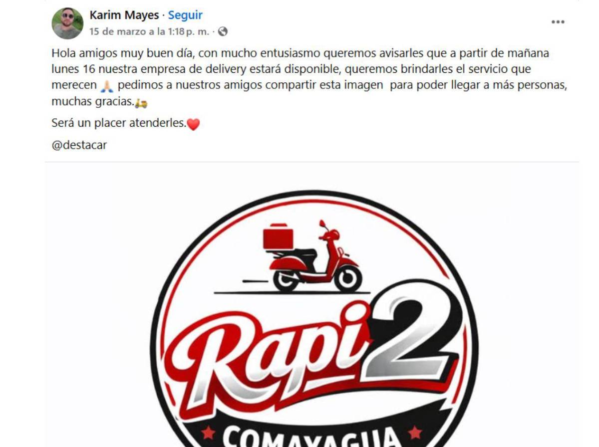 Reconocido chef y delivery es asesinado por falsos clientes en Comayagua