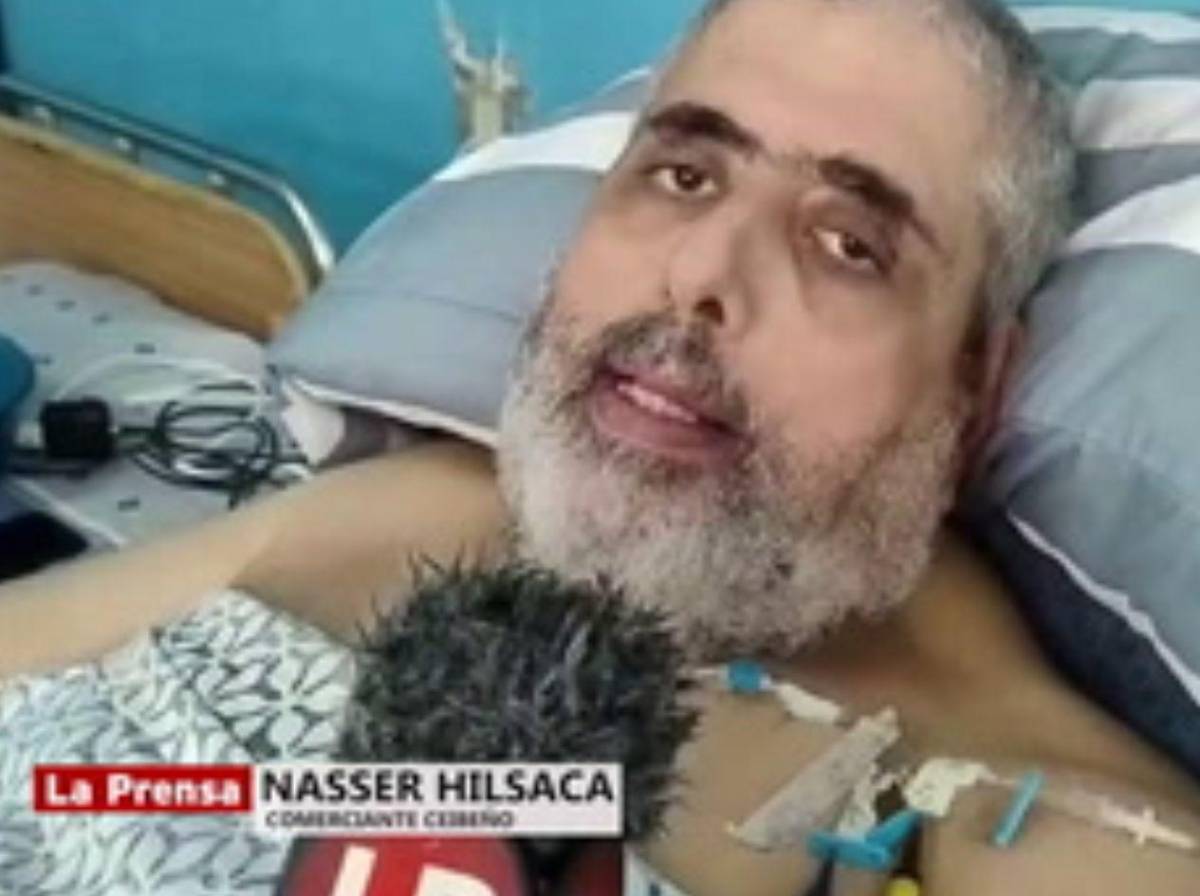 El dramático llamado que hizo Nasser Hilsaca antes de morir en el Hospital Atlántida
