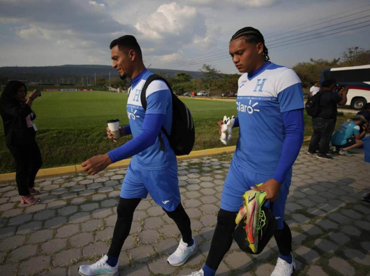 Día de entreno de Honduras: Los 'novatos' y el legionario que volvió