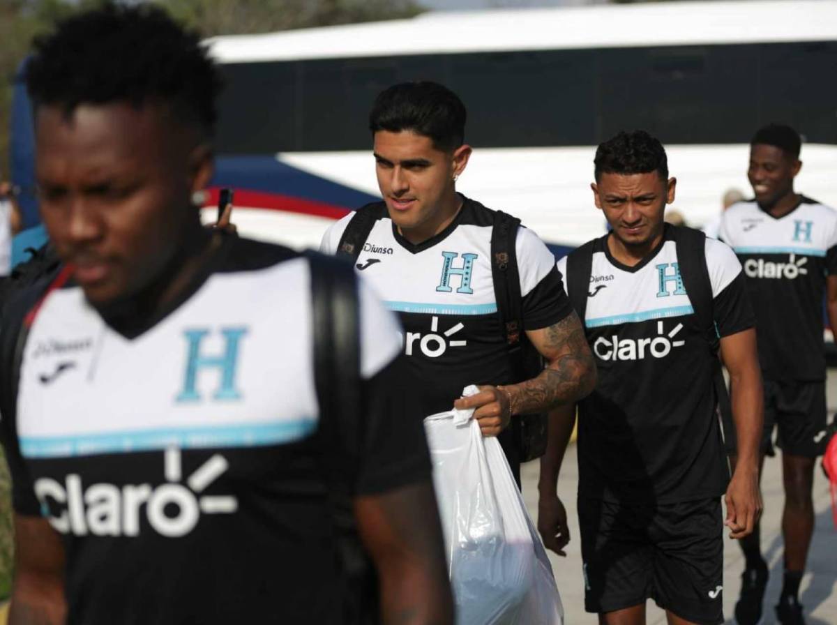 Día de entreno de Honduras: Los 'novatos' y el legionario que volvió