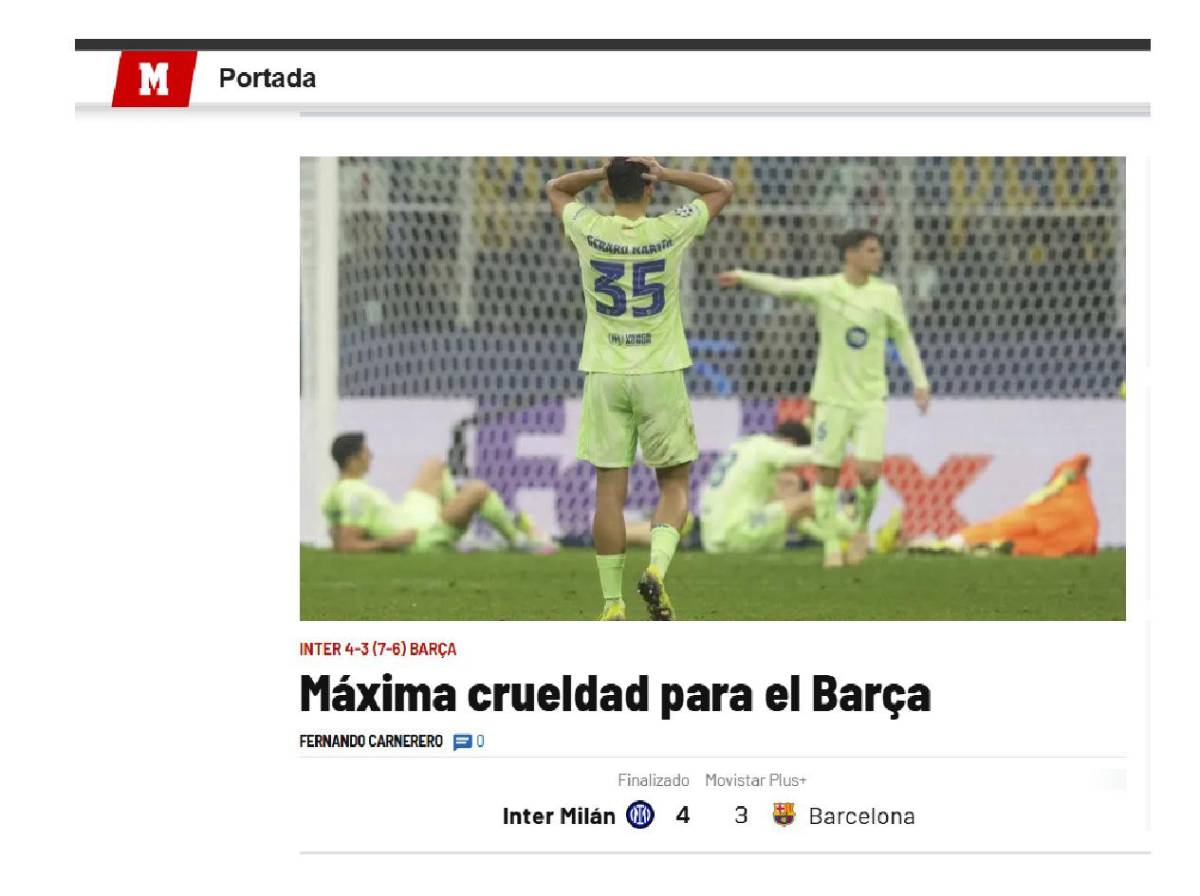 Máxima crueldad: Lo que dice la prensa tras eliminación de Barça en Champions