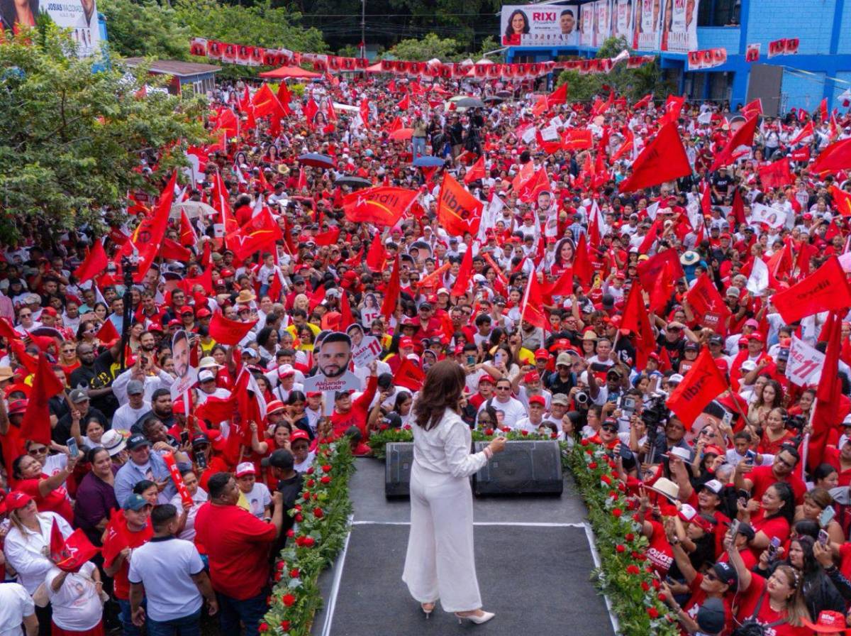 Rixi Moncada promete mejorar salarios de la clase trabajadora en su visita a La Ceiba